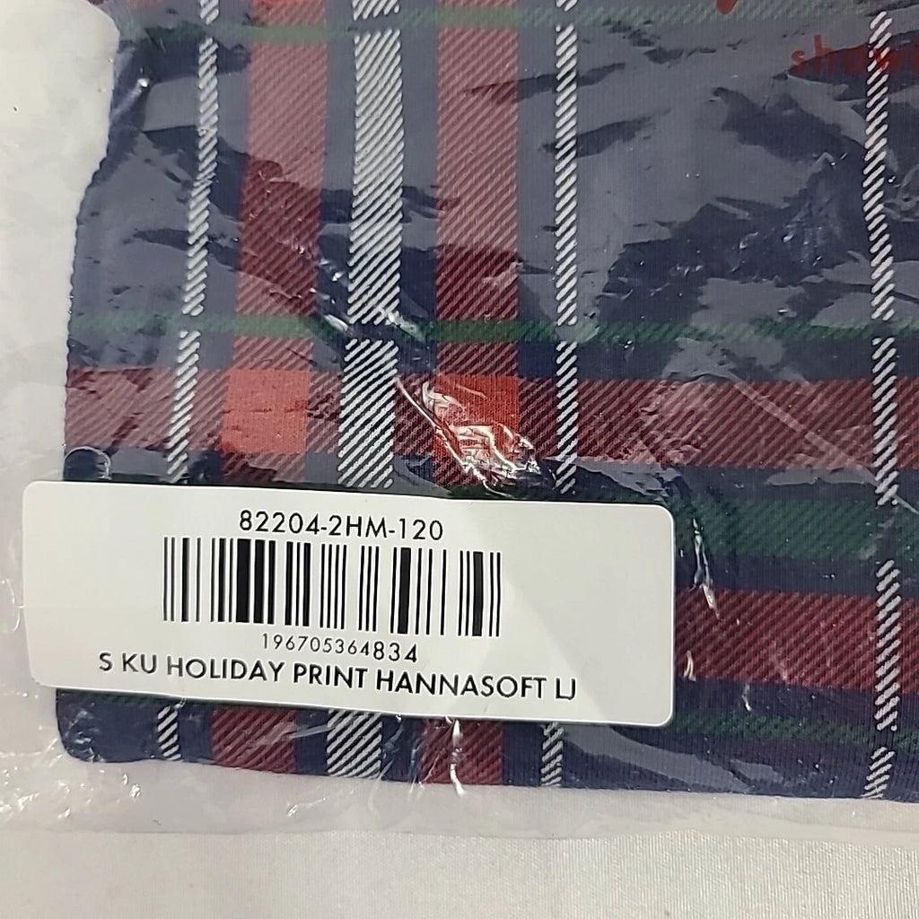 NEW Hanna Andersson Child Plaid Holiday Print Pajama Set Christmas Size 6-7