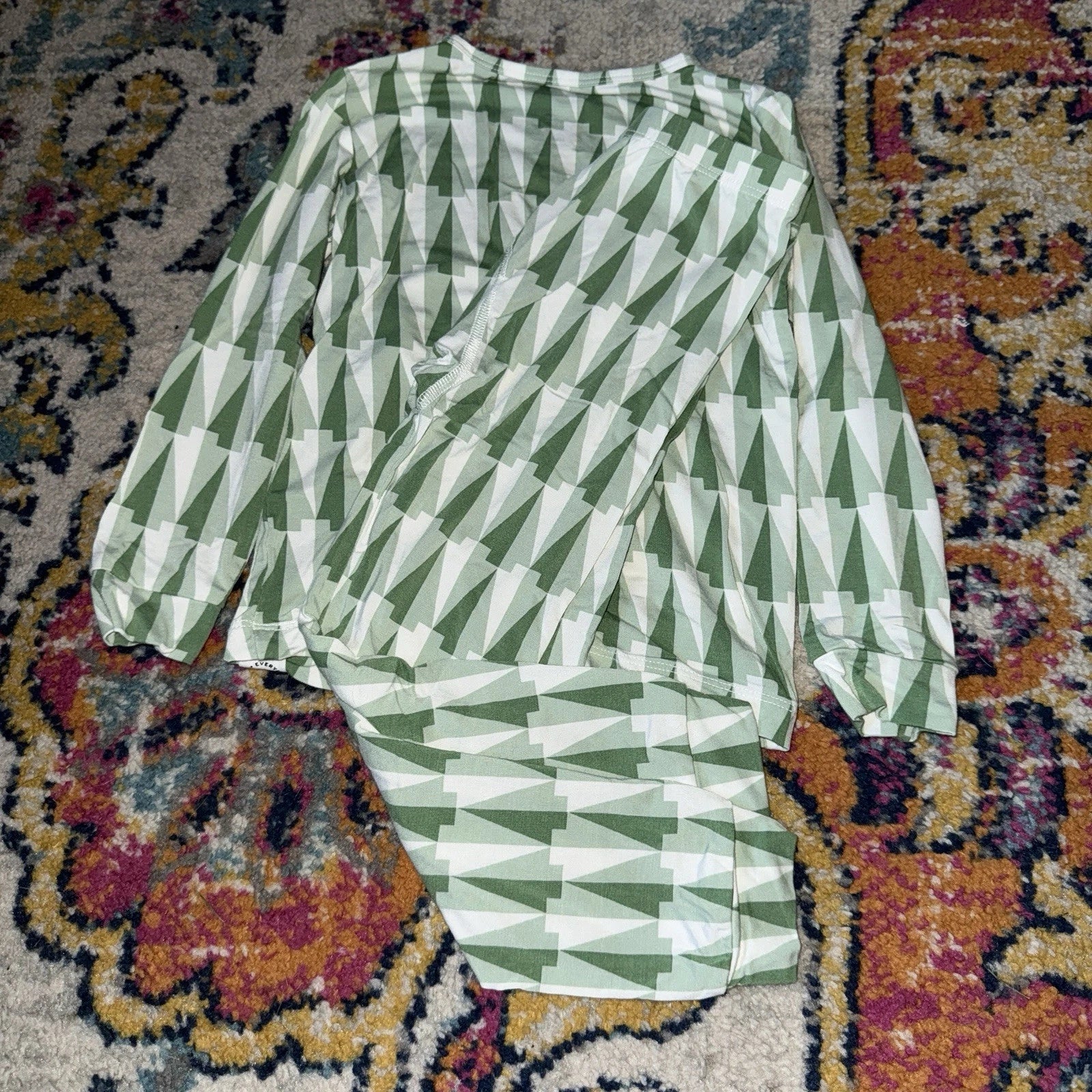 Sweet Bamboo Christmas Tree Size 3t Pajama Set Long Sleeve