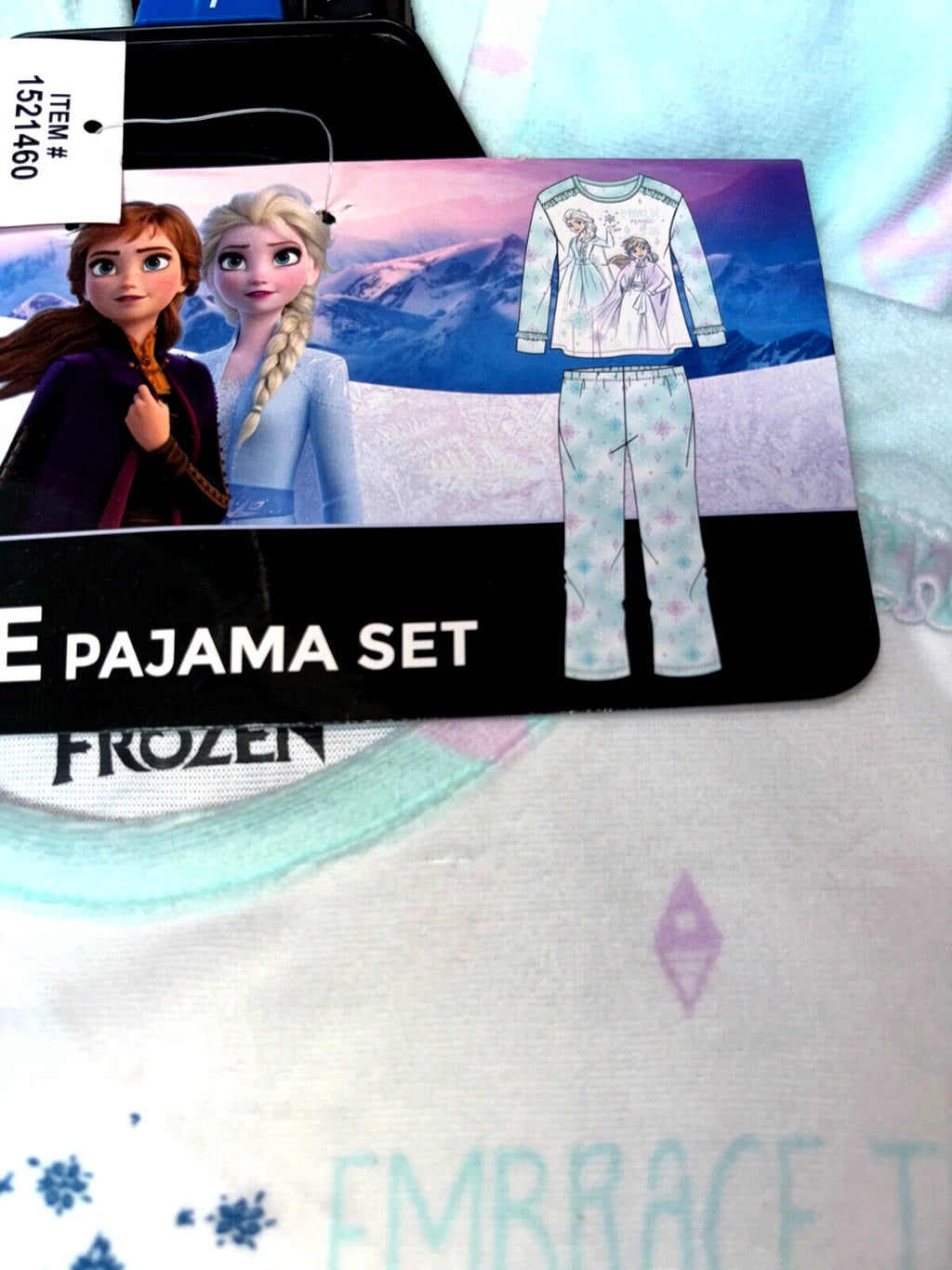 DISNEY'S FROZEN Girls 2-Piece Pajama Set (Purple, Size 4T) NWT