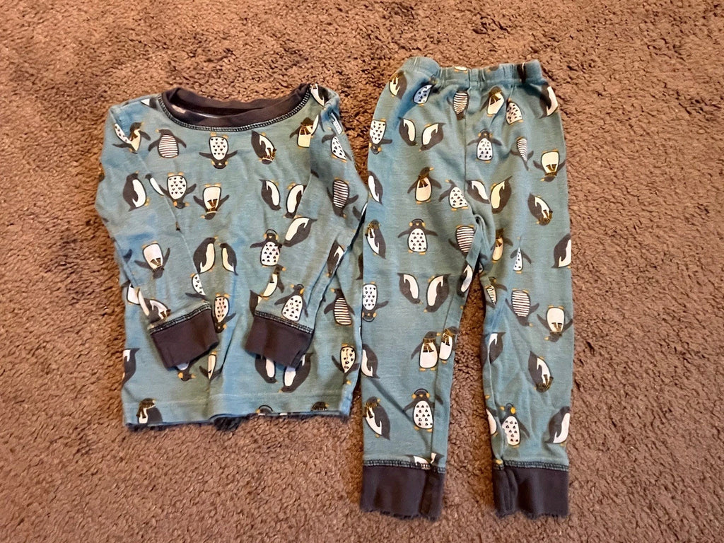 KOALAKIDS Toddler Boy’s 24M Blue Penguin PJ Pajama Set