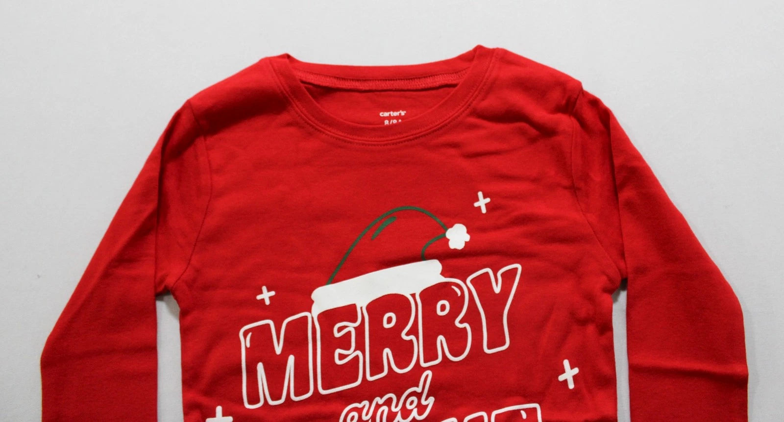 Carter's Boy's 2-Piece Christmas Fleece L/S Pajama Set CG2 Red Size 8 NWT