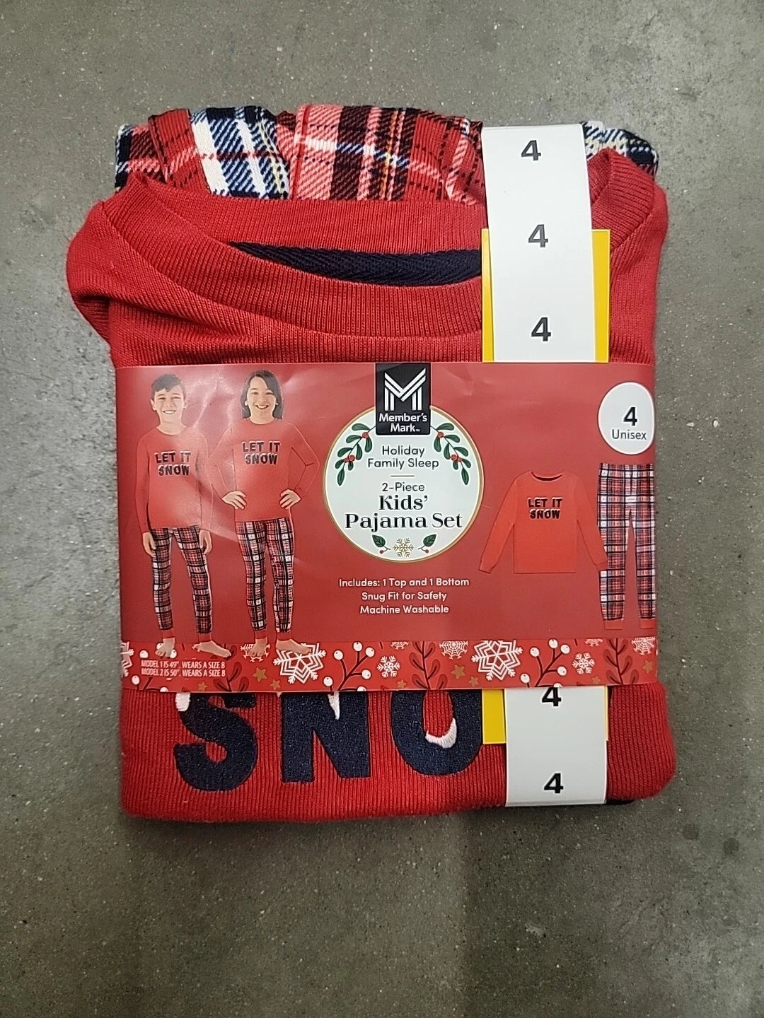 Member's Mark Holiday Kids Pajama Set 6