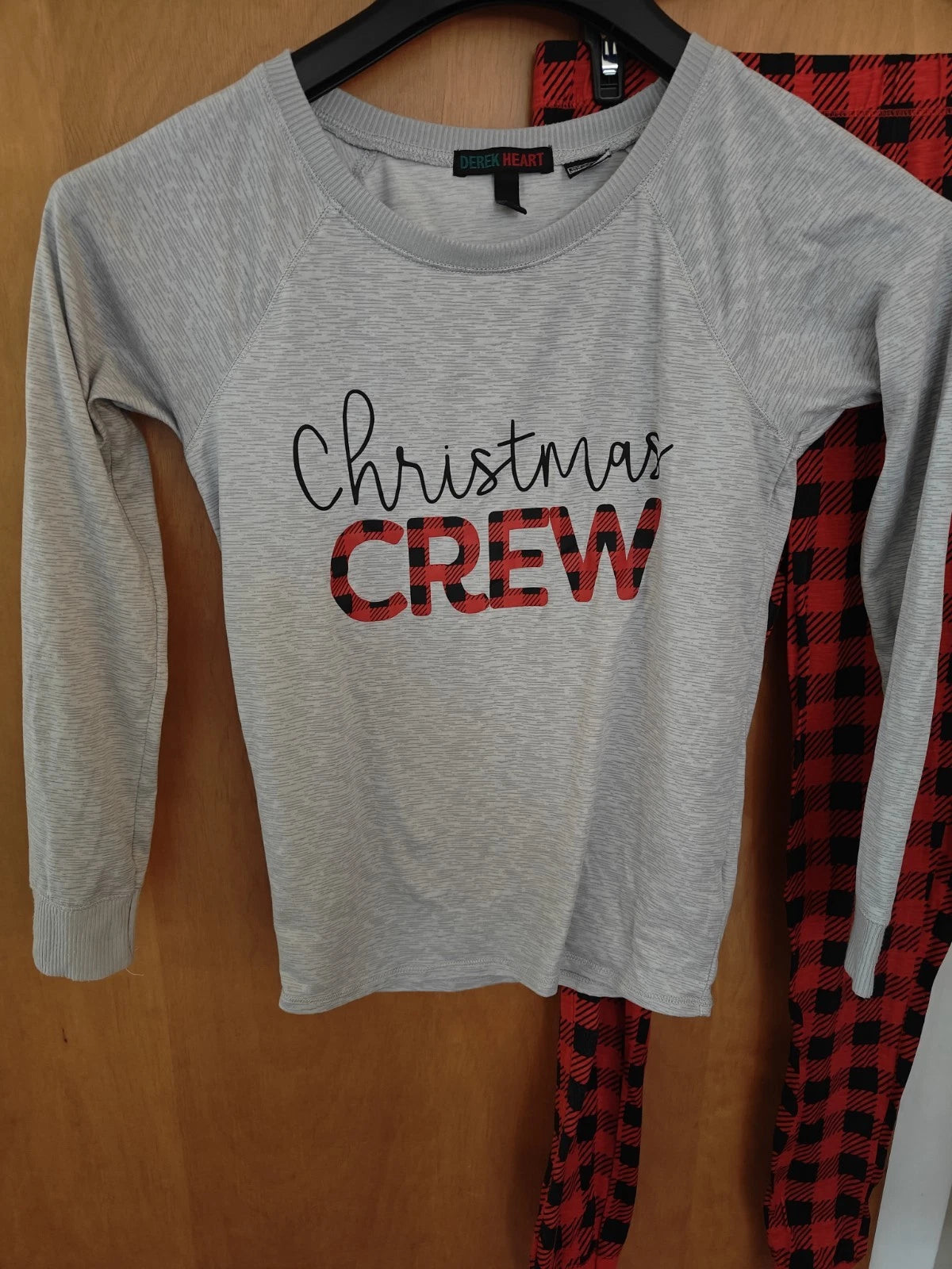 Christmas Crew Pajamas Holiday Set Derek Heart Lightweight Girl's Size Large
