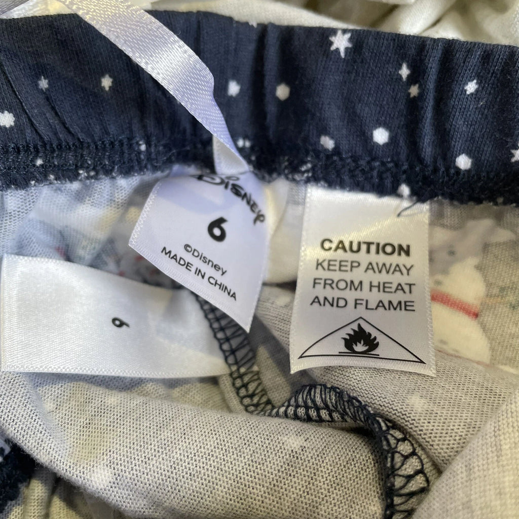 Disney Mickey Xmas Pyjamas Set Size 6 Child Kids Sleepwear Christmas PJs BNWT