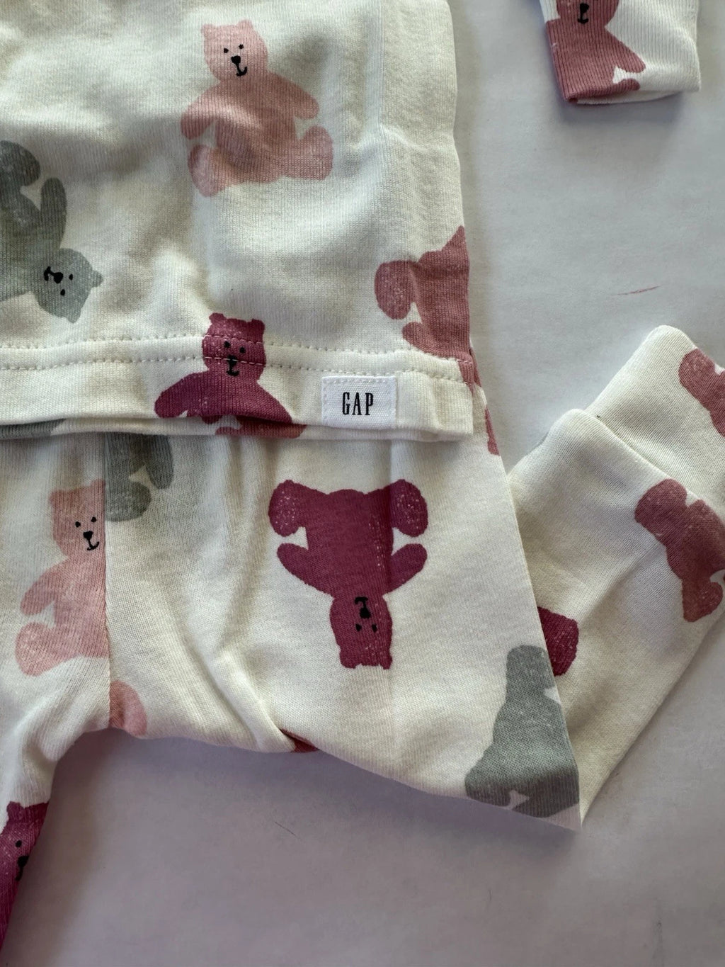 Baby Gap Pajama Set Baby Girl Size 3-6 Months Teddy Bears NWT