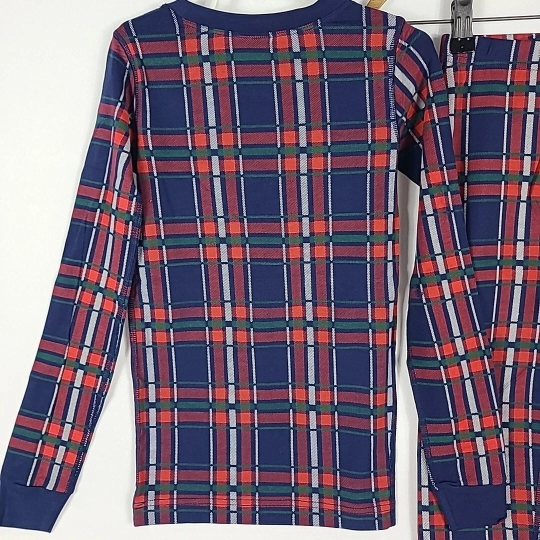 NEW Hanna Andersson Child Plaid Holiday Print Pajama Set Christmas Size 6-7