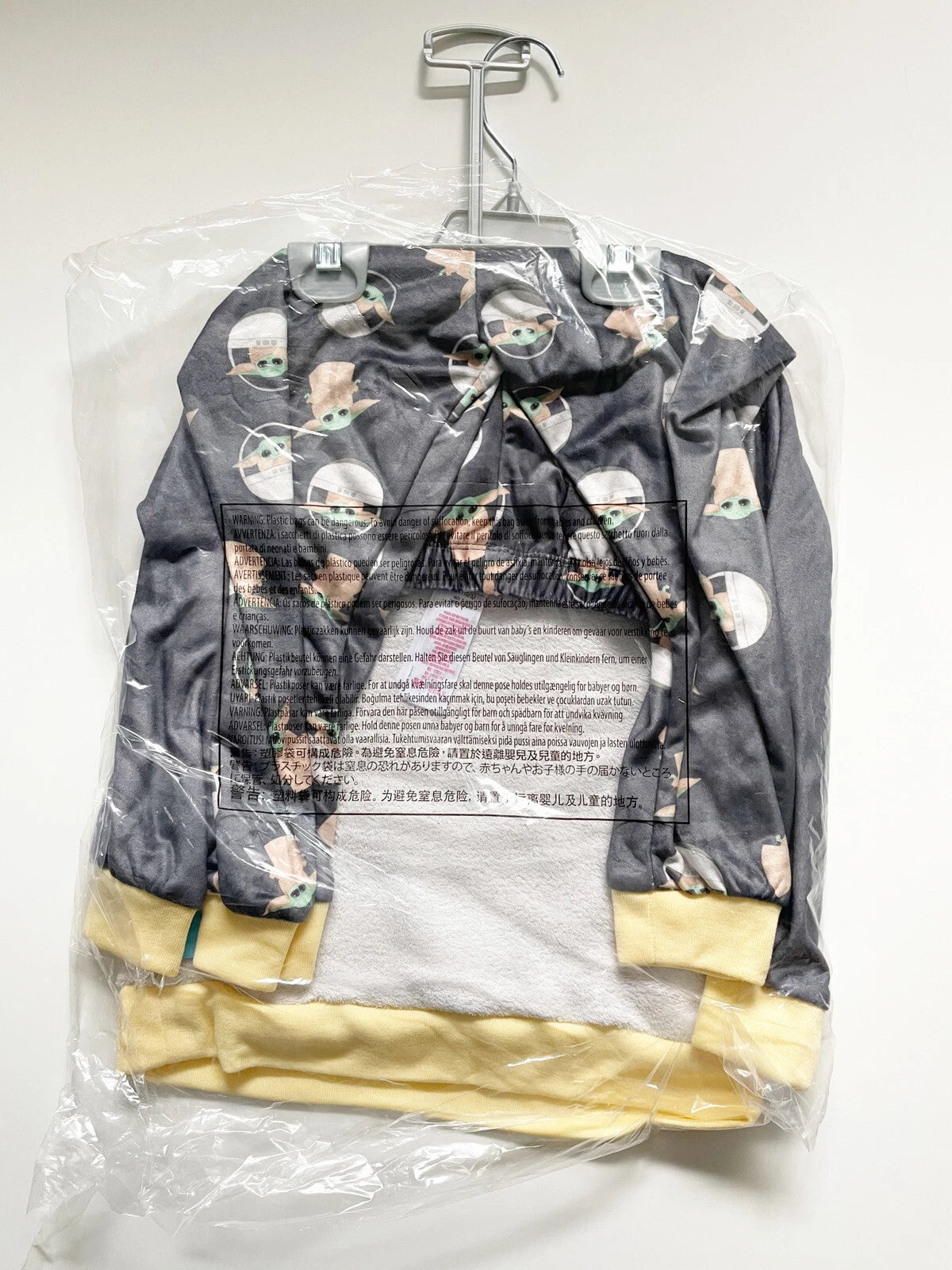 Disney The Child Fleece Baby Yoda Mandalorian Pajama Set Pj’s Star Wars sz 4