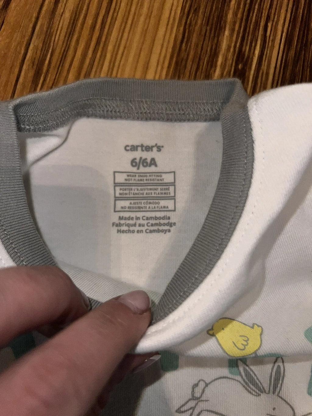 Carter’s Easter Pajamas PJ boys girls kids Size 6