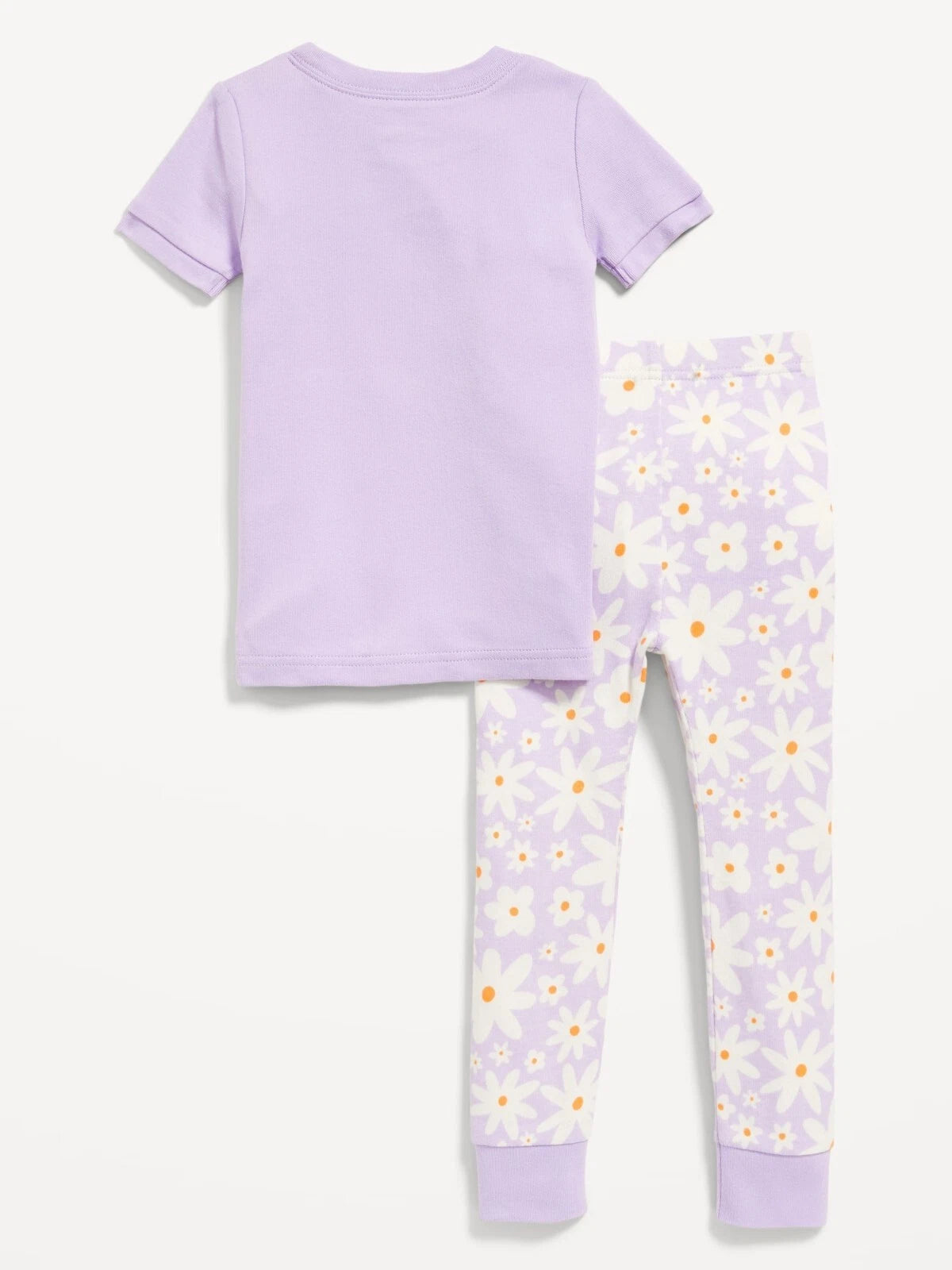 New 2pc Purple Old Navy Daisy Floral PJS Pajama Set Size 2T NWT