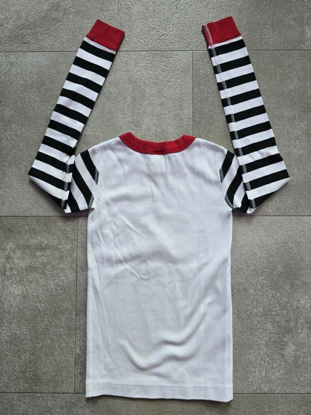 HANNA ANDERSSON DISNEY MICKEY MOUSE ORGANIC LONG JOHN 2 PC STRIPED PAJAMA SET 8