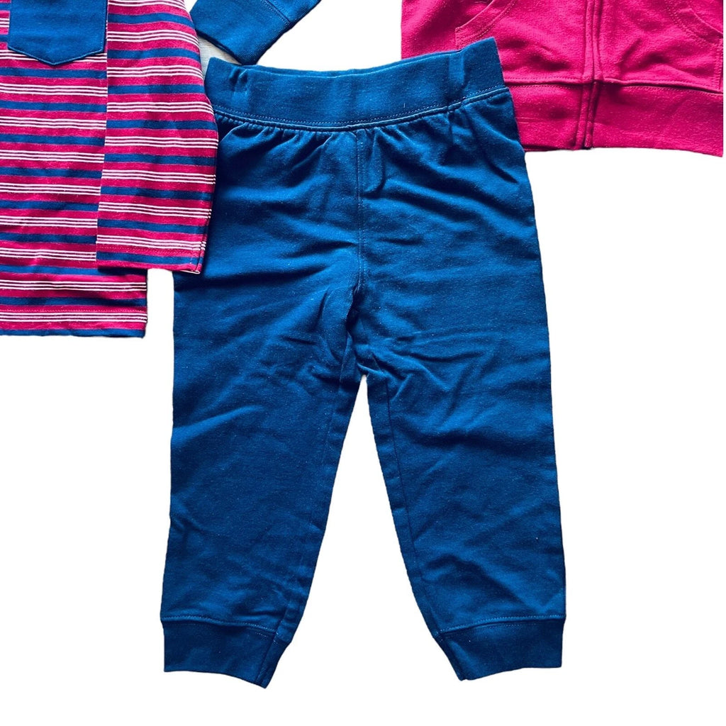 Boys Clothes 3T Zip Hoodie JACKET + SHIRT+ PANTS Carters 3PC Play Pajama Set Kid