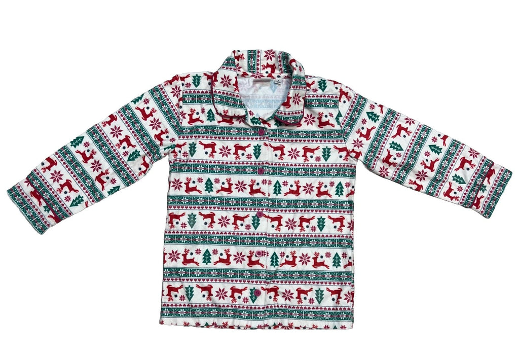 Bass Pro Shops outdoor Kids Holiday Pajama Set Top & Pants Girls Size 5