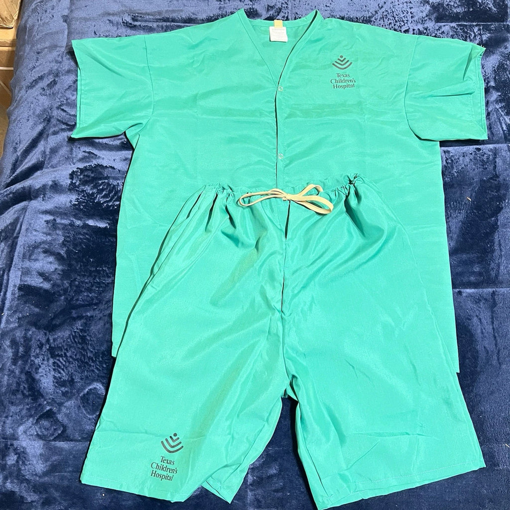 Children’s Pajama Green Shirt & Shorts Medium