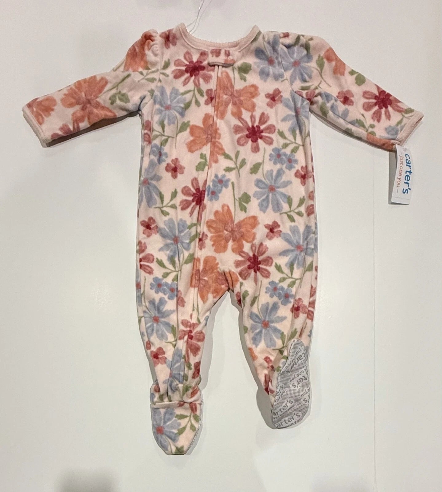 Carter's Just One You Toddler Girls' 2pk Fox and Floral Fleece Footed Pajama 12M