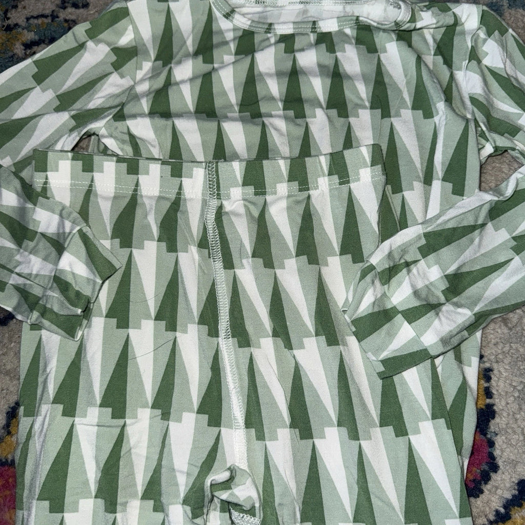 Sweet Bamboo Christmas Tree Size 3t Pajama Set Long Sleeve