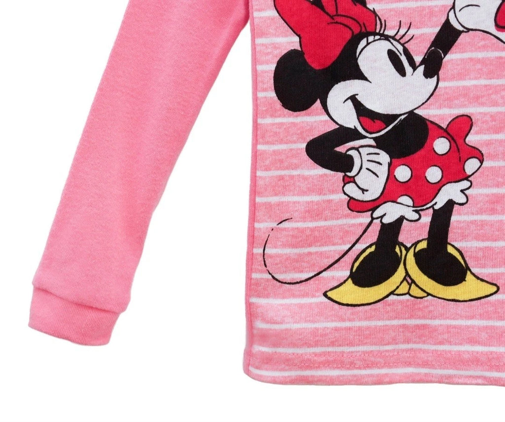 Disney Minnie Mouse 4 Piece Sleepwear Set Size  4T Pink Bows NEW Pajamas