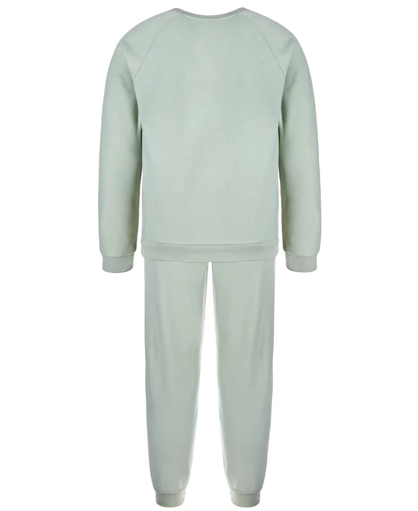 Family PJs Unisex Kid Crew Love Sweatshirt & Jogger Pant Pajama Set Size S (6/7)