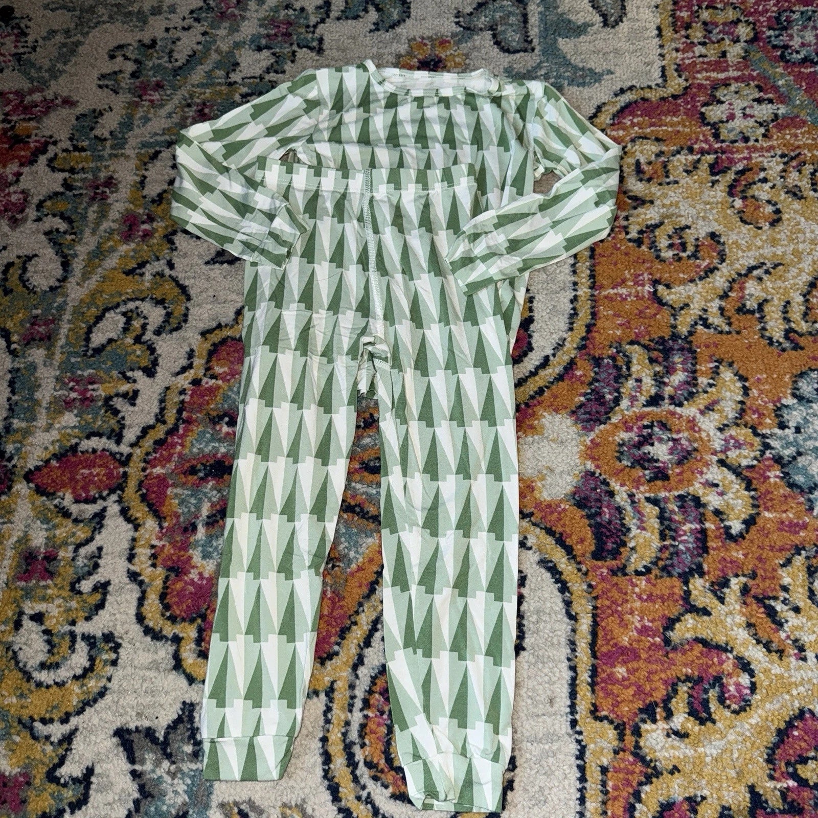 Sweet Bamboo Christmas Tree Size 3t Pajama Set Long Sleeve