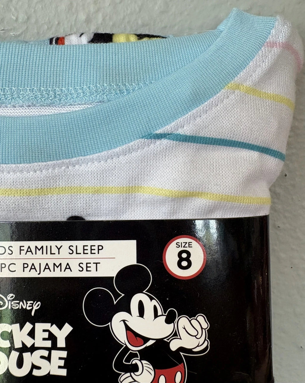 Disney Mickey Mouse 2-Pc Pajama Set, Mickey & Minnie, Unisex, Long-sleeve, BNWT