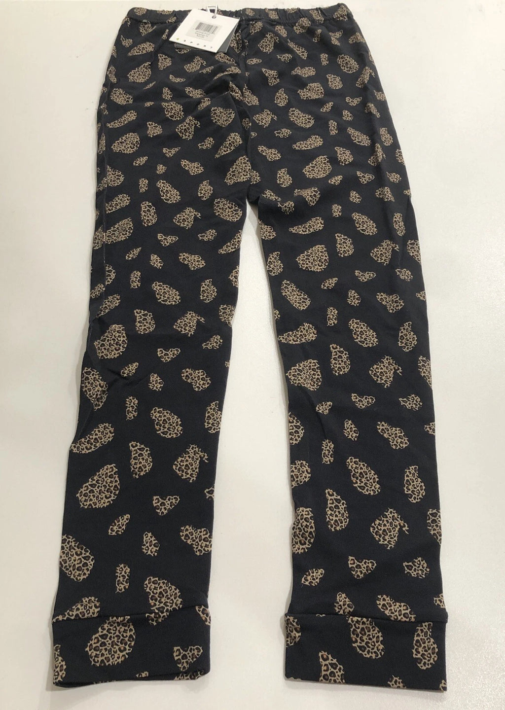 Bopop Sport Kid's Black Animal Print 2-Piece Pajama Set Size 12