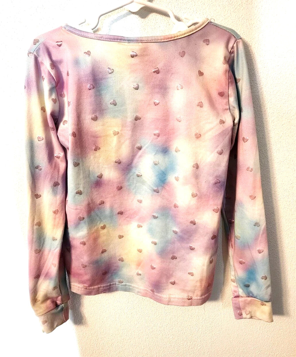 bmagical by btween Girl's 8 Multi Color Pajama Set Glittery Hearts EUC K/110