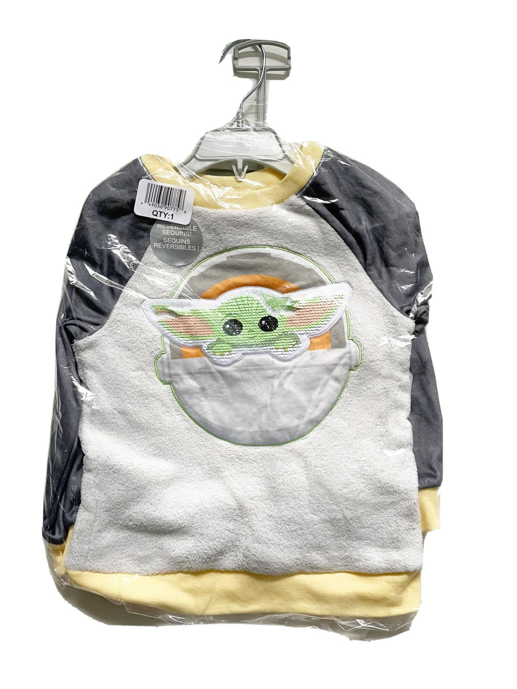 Disney The Child Fleece Baby Yoda Mandalorian Pajama Set Pj’s Star Wars sz 4