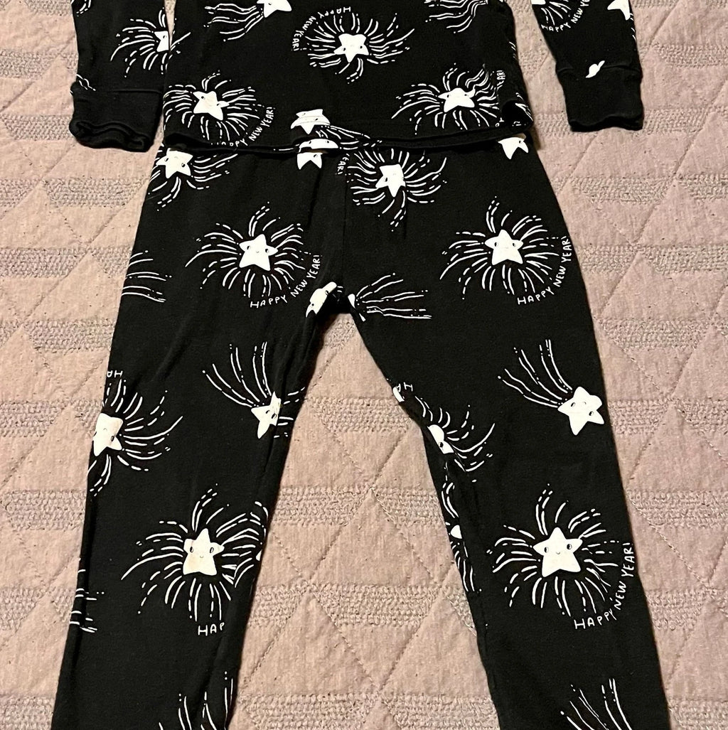 Kid 2-Piece Happy New Year 100% Snug Fit Cotton Pajamas -