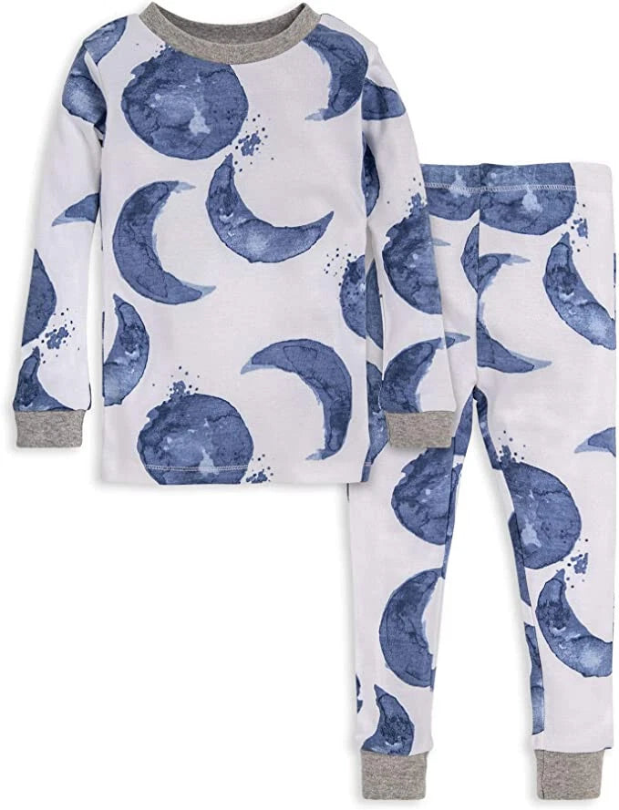 Burt's Bees  2 pc  Pajamas, Tee and Pant 2-Piece Pj Set 3T hello moon boy /girl