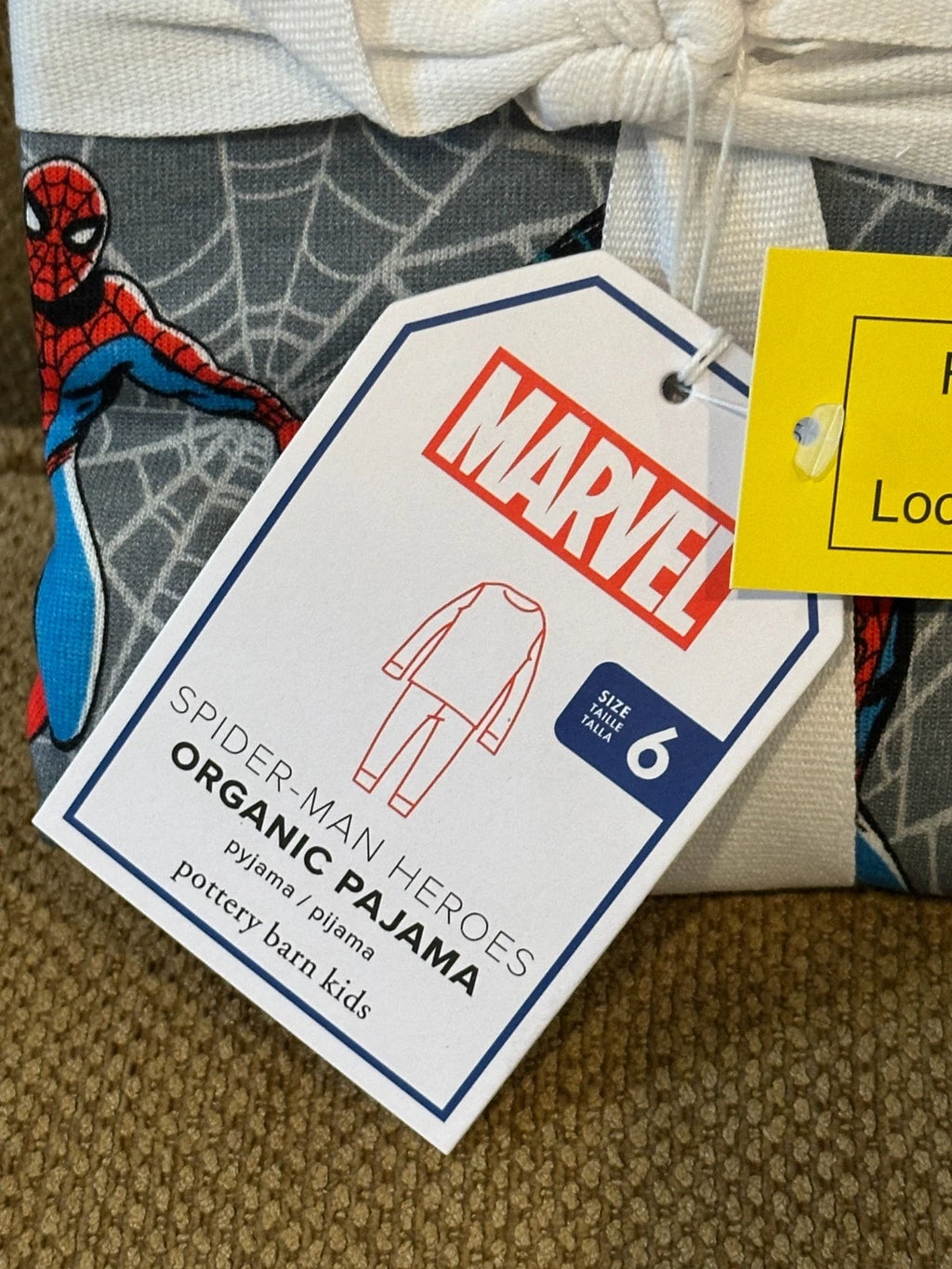 Pottery Barn Kids Spider-Man Heroes 2 pc. Pajama Size 6 Marvel Comics New w/tag