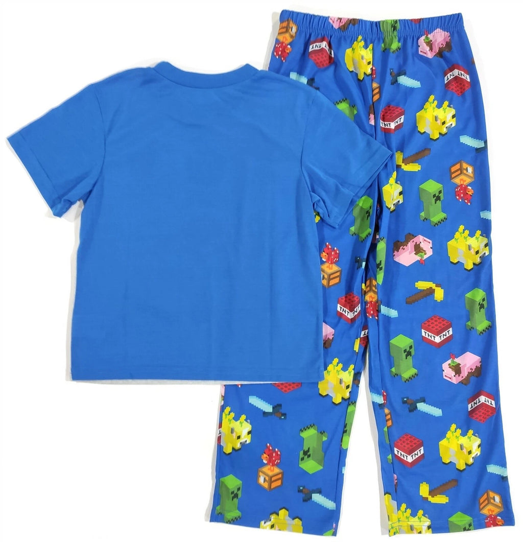 Minecraft Pajamas  Boys Medium 8 Lightweight Shirt Pants PJ Kids Gift Set