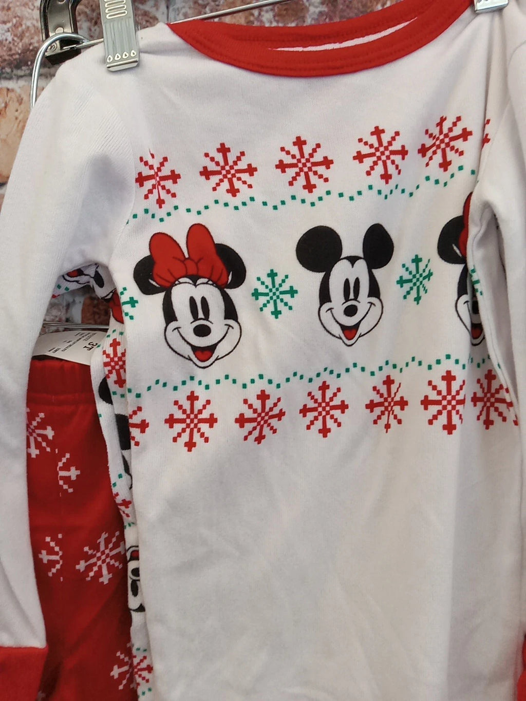 Disney 2 Pc Child Pajama Set Size 4T