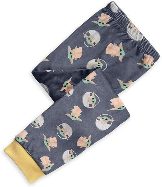 Disney The Child Fleece Baby Yoda Mandalorian Pajama Set Pj’s Star Wars sz 4