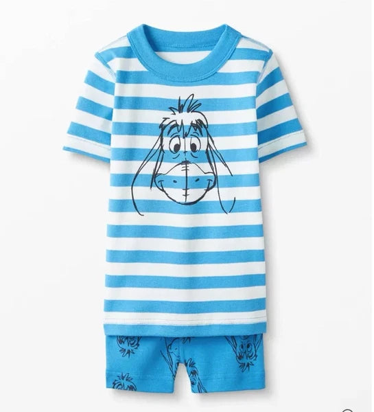 NEW Hanna Andersson Short John pajamas set Disney Winnie the Pooh Eeyore 8 130