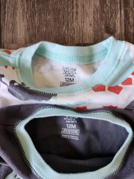 Carter's Dinosaur Pajama Set Bundle