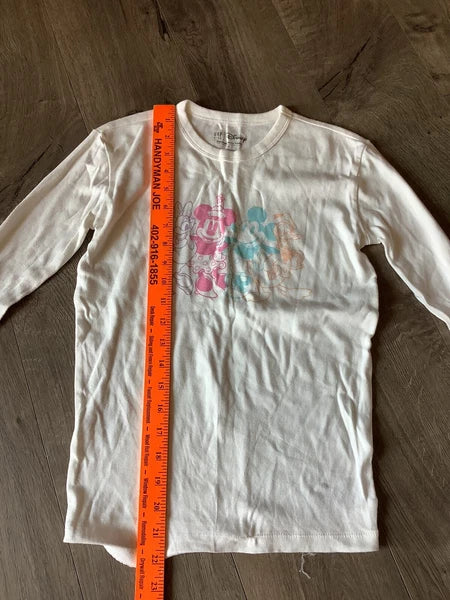 Gap Disney Pajama Set Youth Girl Size XL X-Large 14 16 Purple Pink Flowers Soft