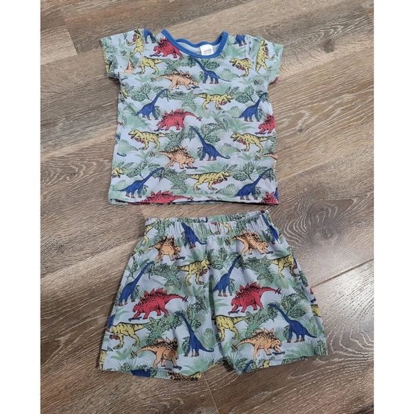 Cotton-On Kids Dinosaur Pajamas Shorts 2 Piece Set size 2 Pjs #6