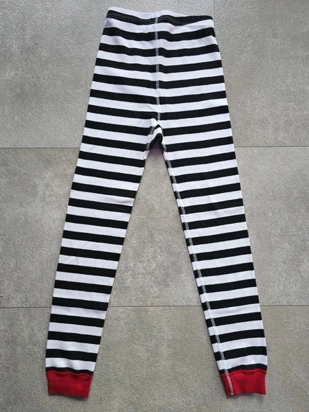 HANNA ANDERSSON DISNEY MICKEY MOUSE ORGANIC LONG JOHN 2 PC STRIPED PAJAMA SET 8