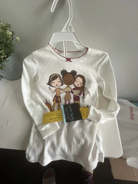 Cynthia Rowley Size 3T Toddler Girls Cotton Pajama Set Fall Friends Pumpkin  NWT