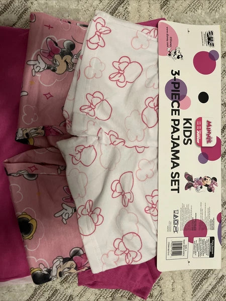 Disney Kids 3 Pieces Pajama Set Minnie Bjk