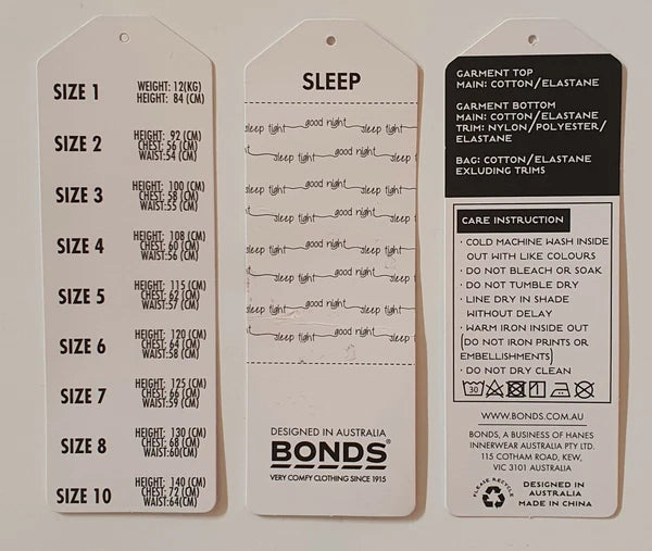 Bonds Kids Size 4 PJ Kids Sleep Short Set Girls Pink with Flowers print