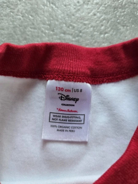 HANNA ANDERSSON DISNEY MICKEY MOUSE ORGANIC LONG JOHN 2 PC STRIPED PAJAMA SET 8