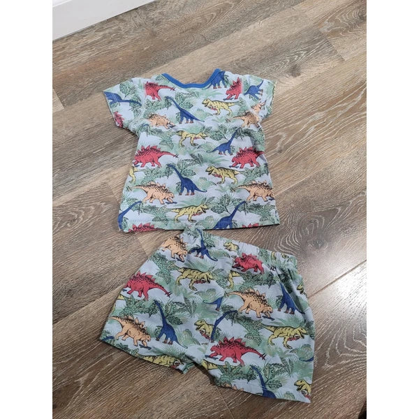 Cotton-On Kids Dinosaur Pajamas Shorts 2 Piece Set size 2 Pjs #6