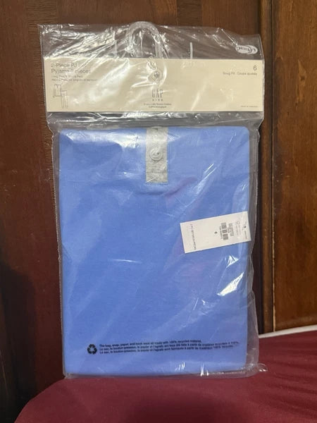 GAP Boys' Long John Pajama Set Size 6, New