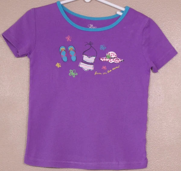 Girl's Pajama set Size 6-Children's Place Short Sleeve/Shorts Purple, striped