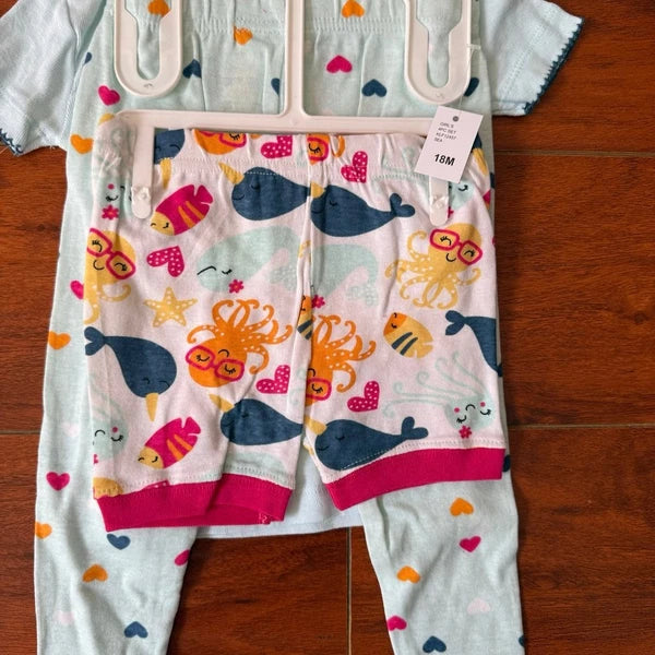 Koala Kids 4 pc Pajama Set 12m
