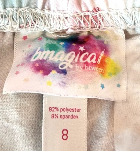 bmagical by btween Girl's 8 Multi Color Pajama Set Glittery Hearts EUC K/110