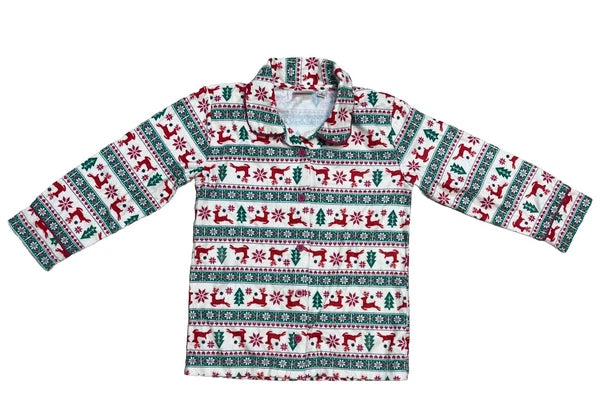 Bass Pro Shops outdoor Kids Holiday Pajama Set Top & Pants Girls Size 5