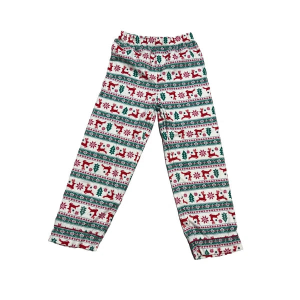 Bass Pro Shops outdoor Kids Holiday Pajama Set Top & Pants Girls Size 5