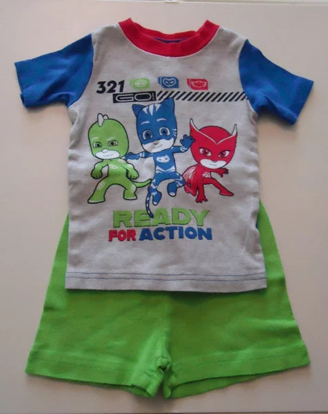 Child 4T PJ Mask Pajama Short Set - Snug Fitting