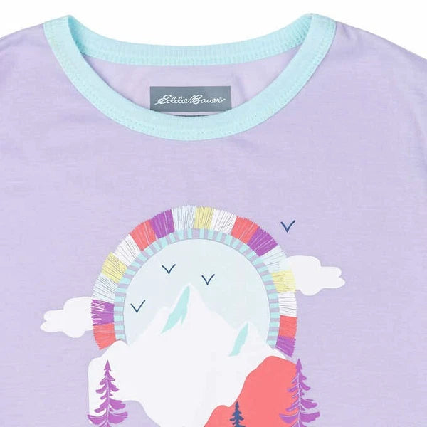 NEW Eddie Bauer Girls Youth 4 Piece Pajama Set Size MEDIUM 10-12